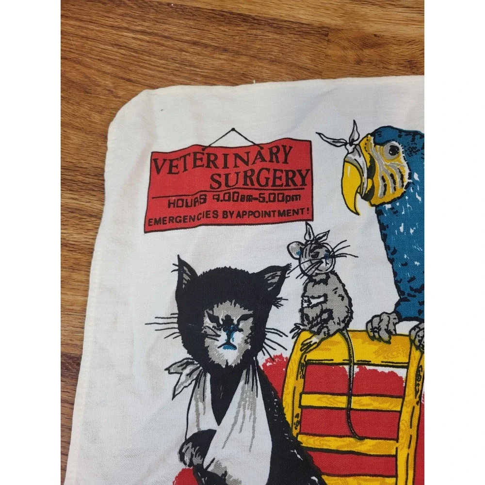 Vintage Veterinary Surgery Kenweave Tea Towel